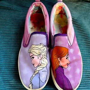 Girls size 3, Elsa and Anna, Disney, frozen princess shoes